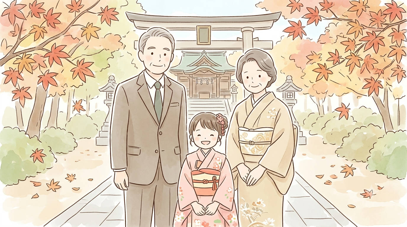 grandparents shichigosan attire